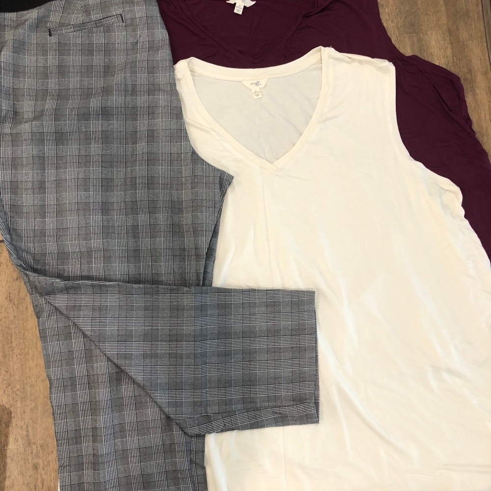 2 tops and capris